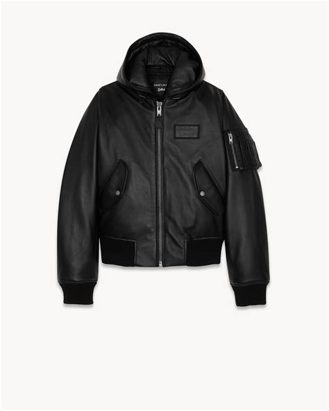 ysl aviator jacket|saint laurent bomber jacket men.